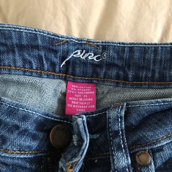 Pinc Girls Distressed Jeans size 14 - Picture 6 of 8